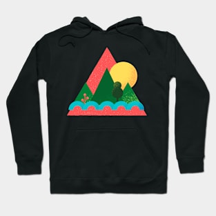 Mountain nature geometric Hoodie